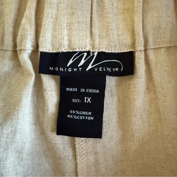 Corpcore Midnight Velvet Linen Blend Wide Leg Wrap Pants Coastal - Picture 13 of 13